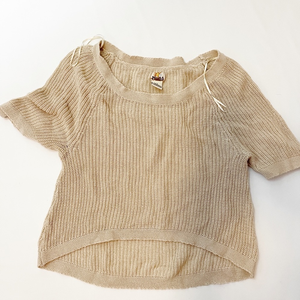 mudd knitted short sleeve top size M